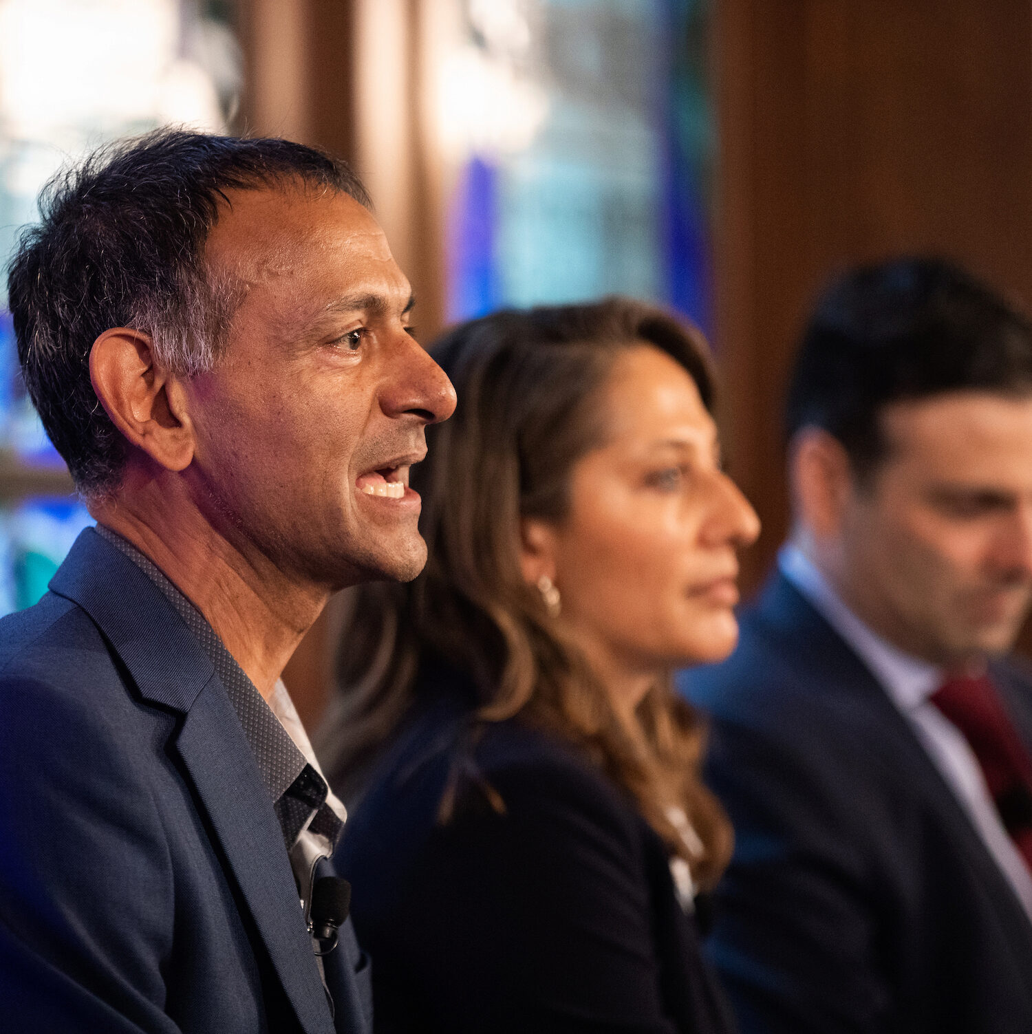Panelists in conversation at Demo Day
